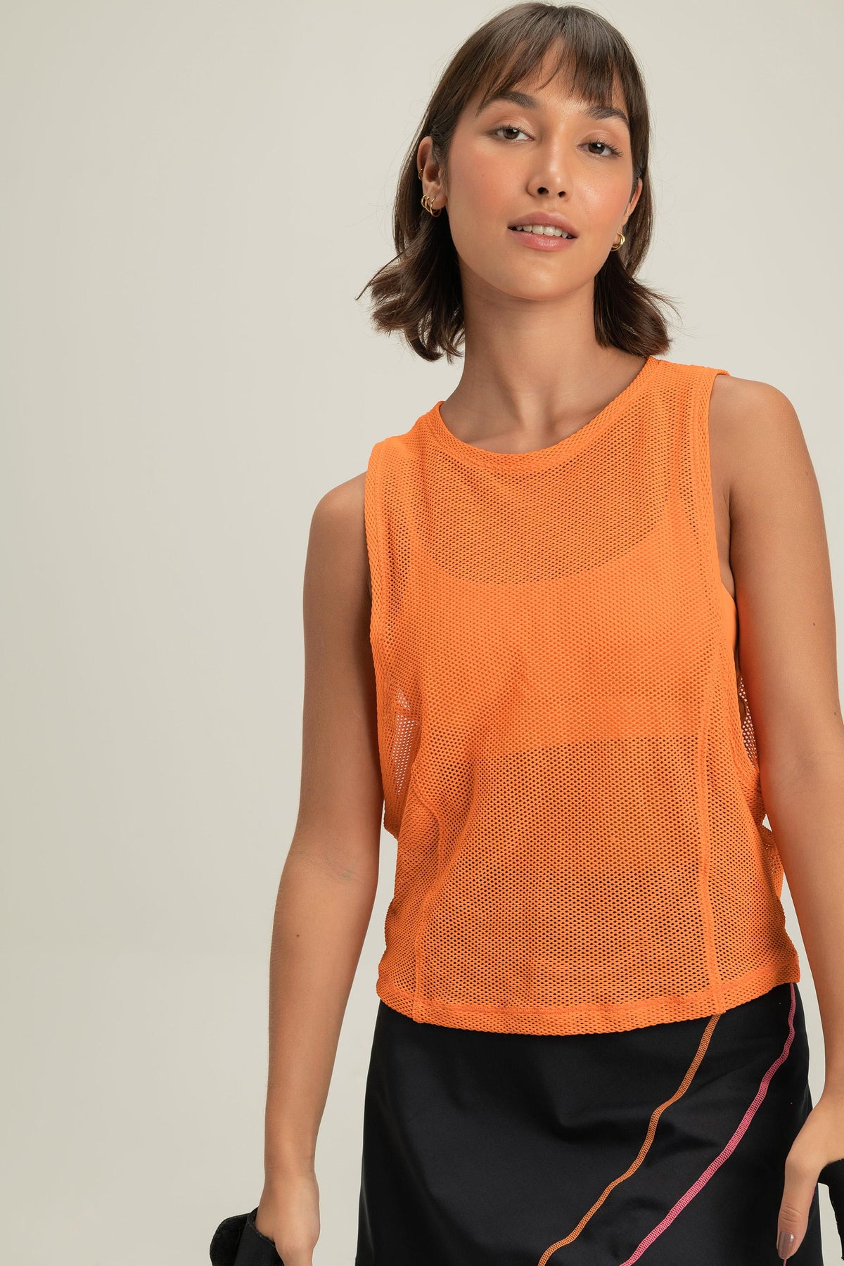 Net Crop Tank Top