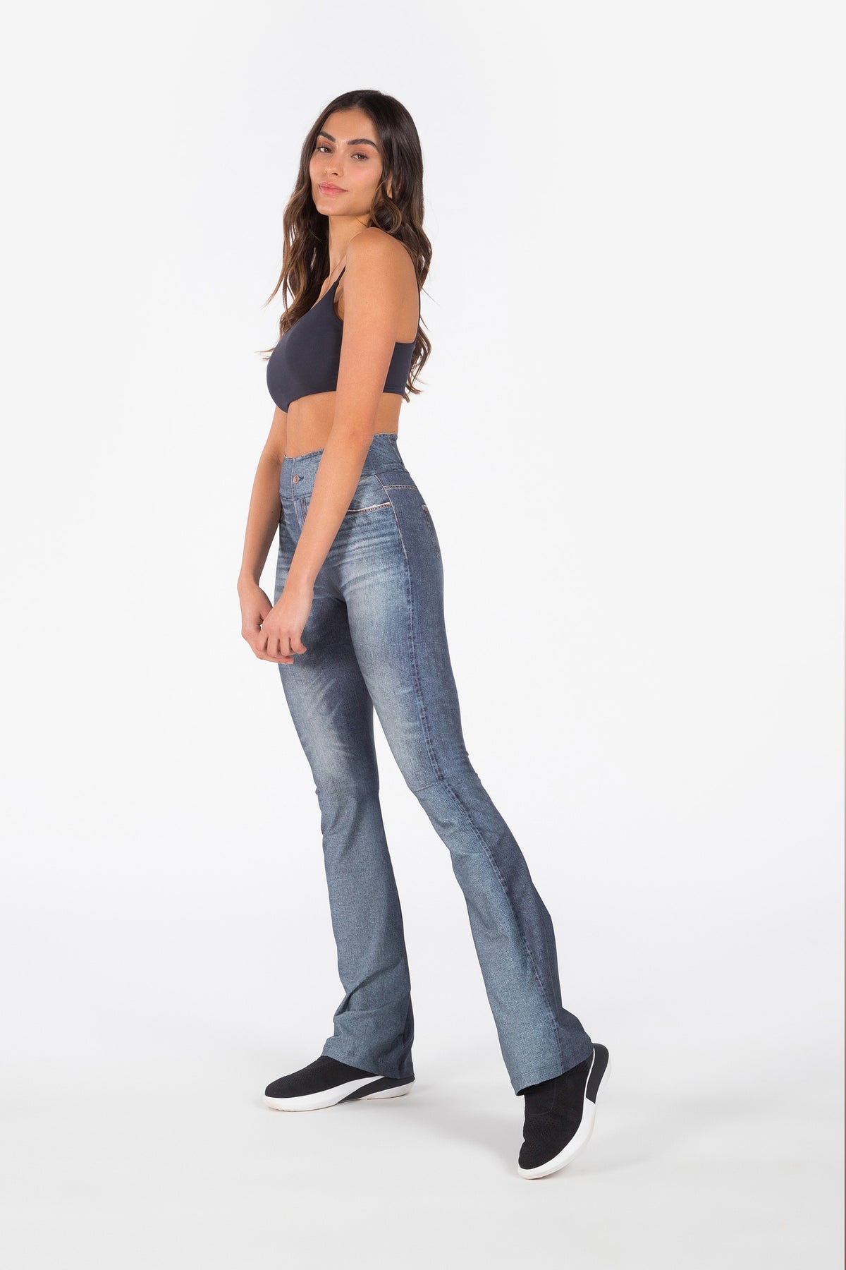 Blue Beat Denim Wide Pants