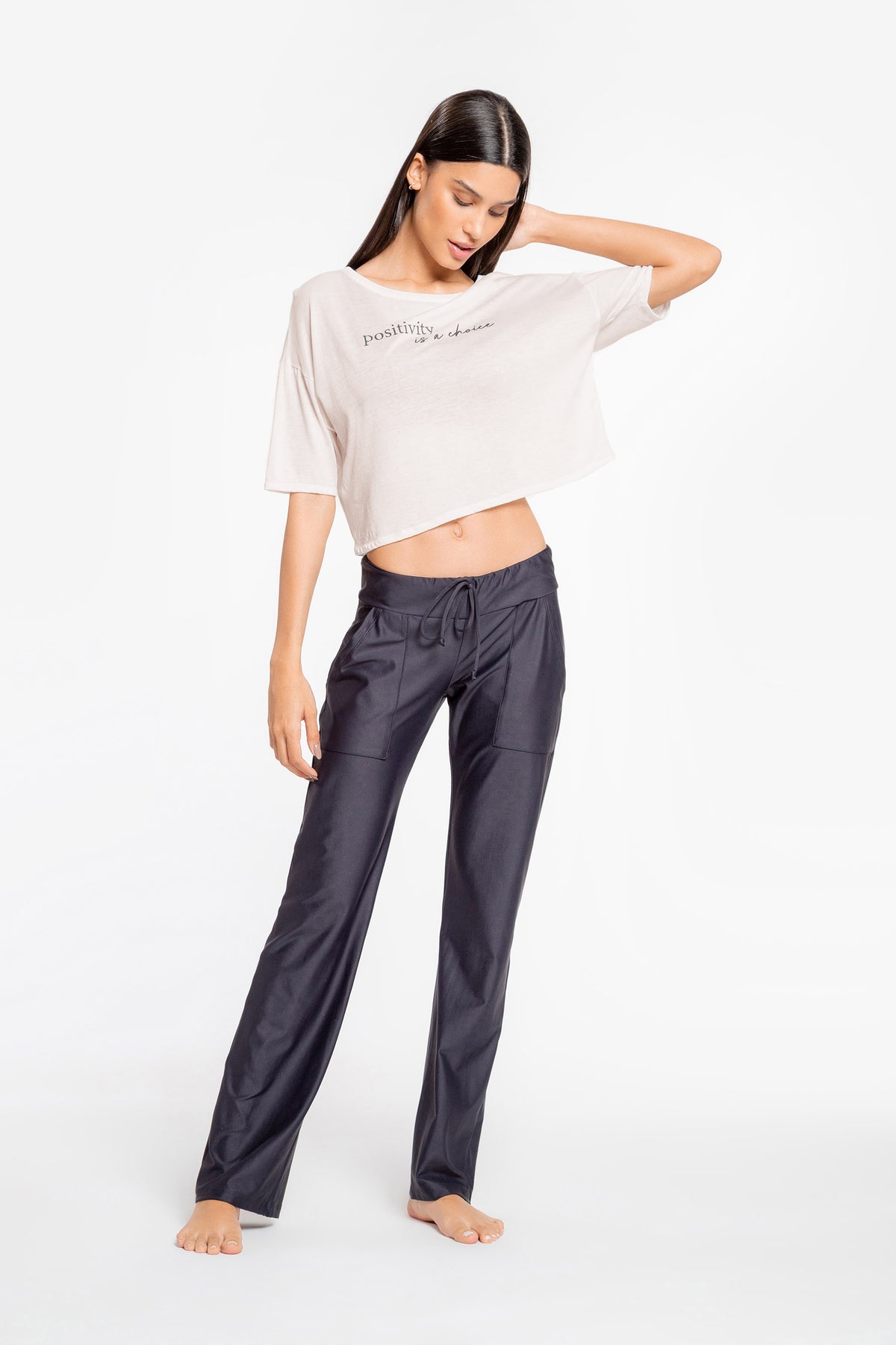 Comfy Positive Cropped Blouse