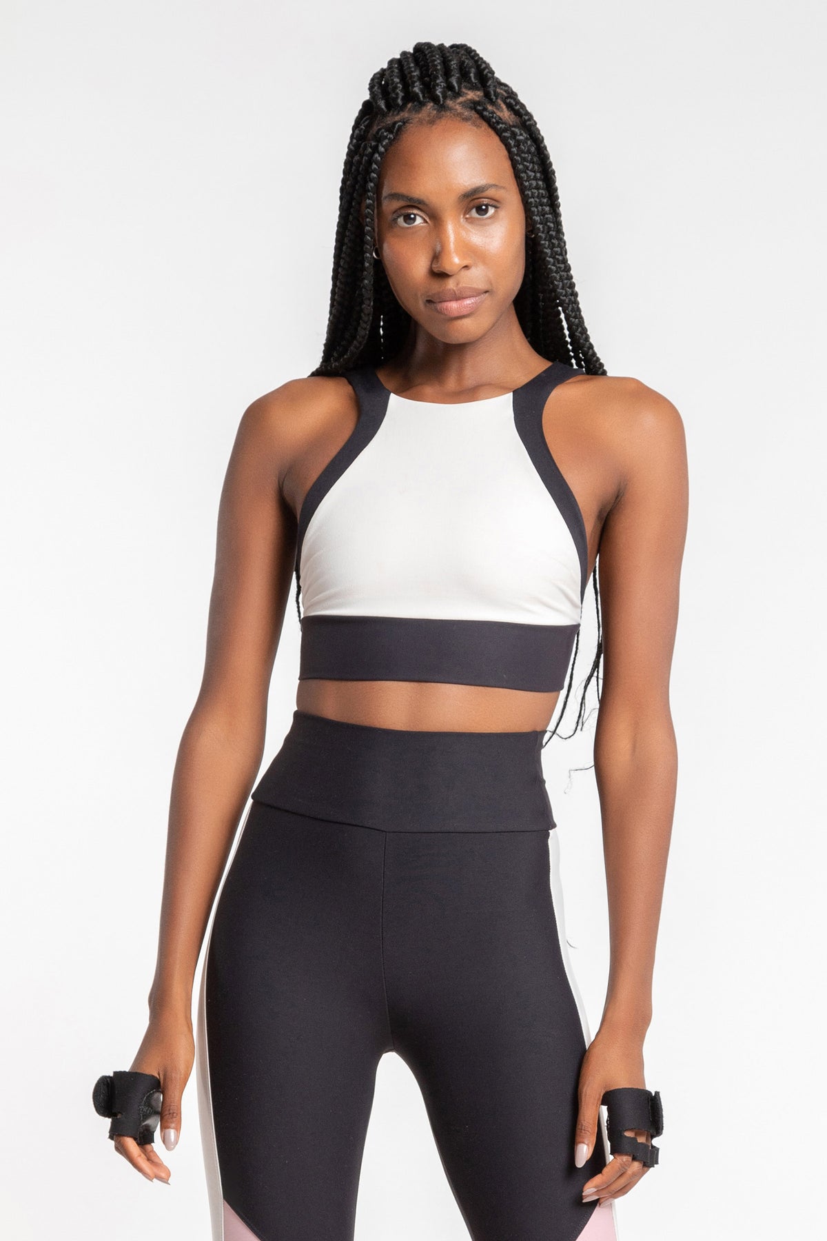 Mix Block Halter Top